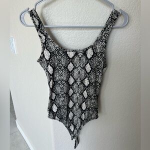 SMALL snake print bodysuit